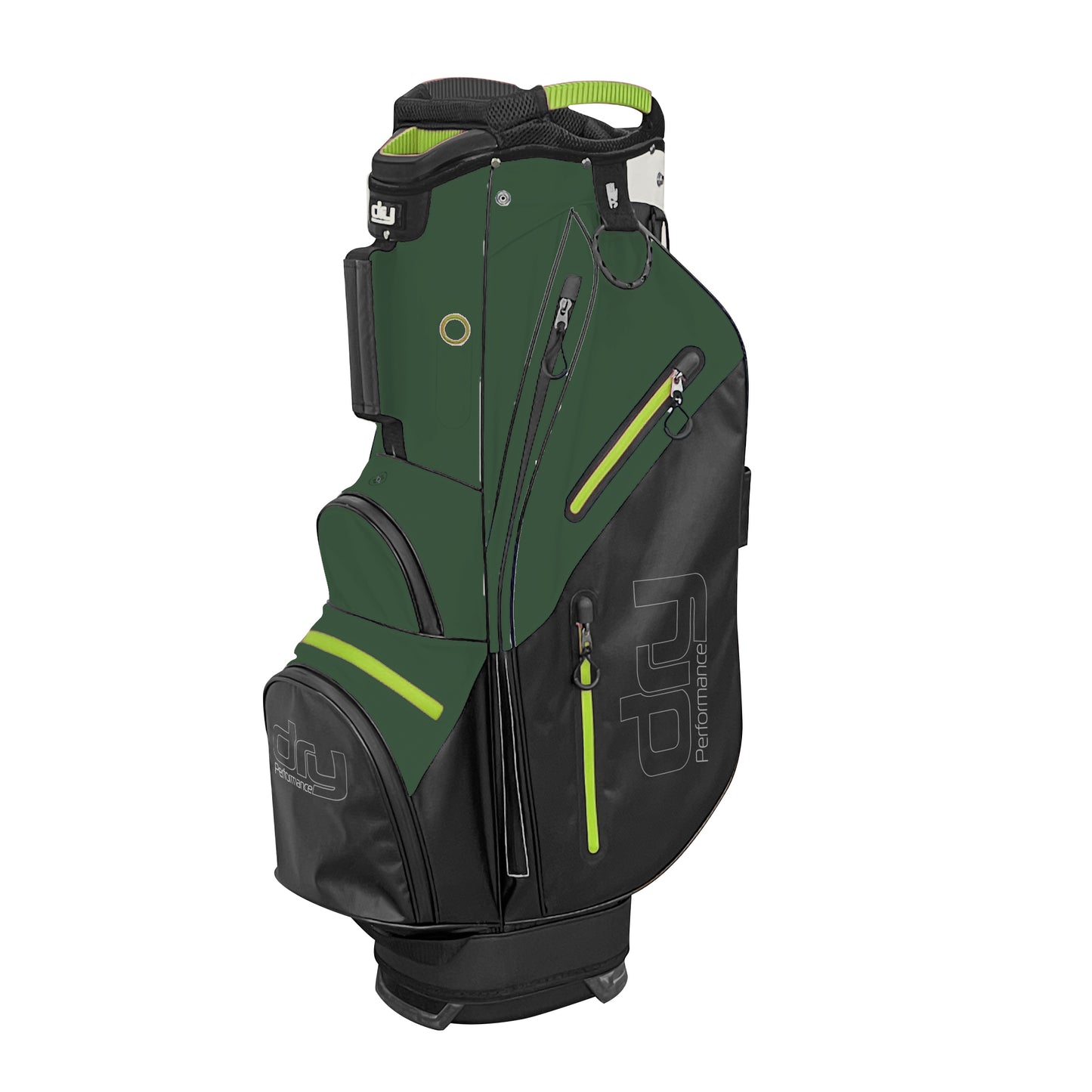 Dry Performance Waterproof Vagnbag 9" Green/Black/Lime (2024)