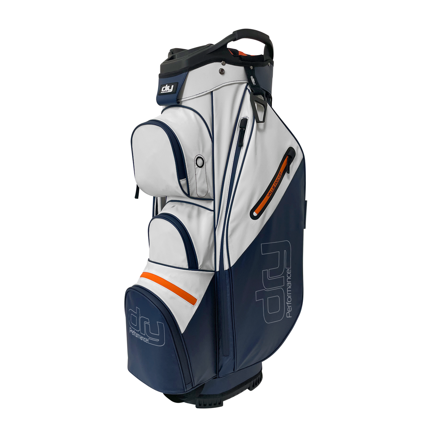 Dry Performance Waterproof Vagnbag 9" Navy/White/Orange (2026)