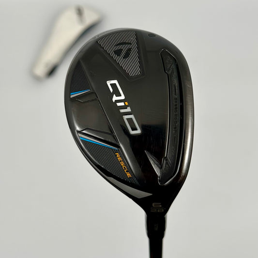 TaylorMade Qi10 Rescue Hybrid 6 28° / Regular / Fujikura Ventus TR Blue HB 6-R